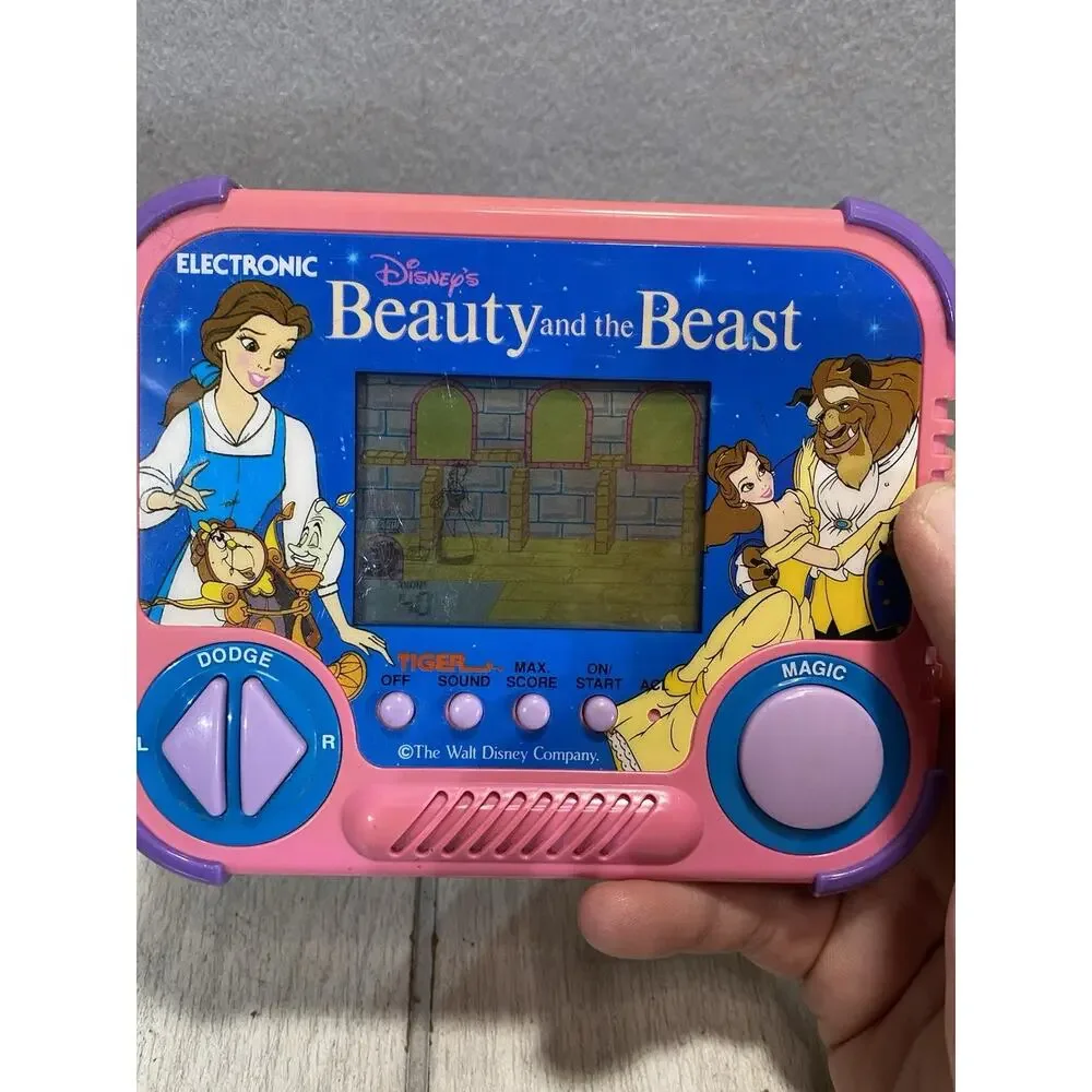 Vintage 1990 Tiger Electronics Beauty and The Beast Video Game Tested And Works!